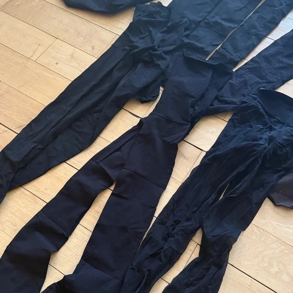 Set of 6 Black and 1 Brown Tights Collection